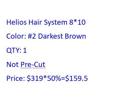 Helios 2 darkest brown without pre-cut
