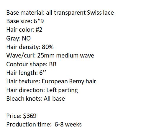 Custom Made Hair System