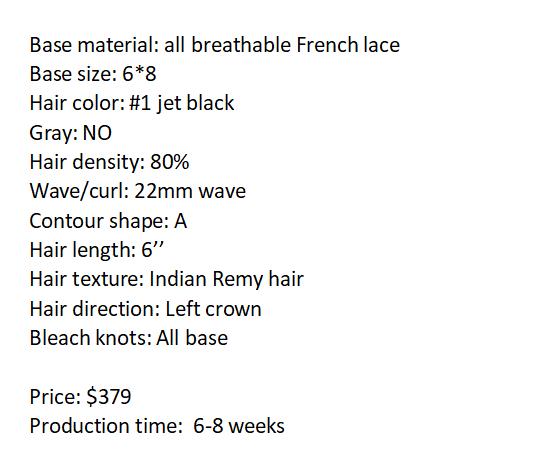 Custom Made Hair System