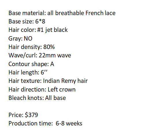 Custom Made Hair System