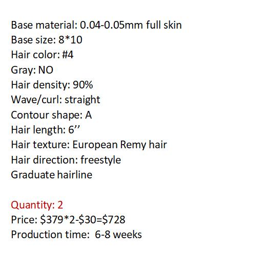 Custom Made Hair System