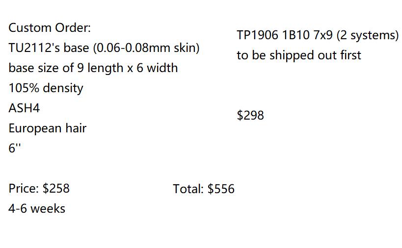 Wholesale Custom Made Hair System for Salon