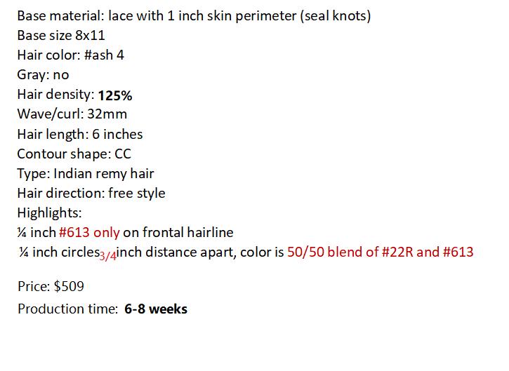Custom Made Hair System