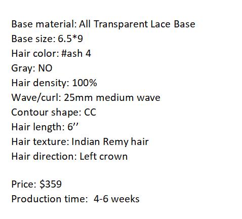 Custom Made Hair System
