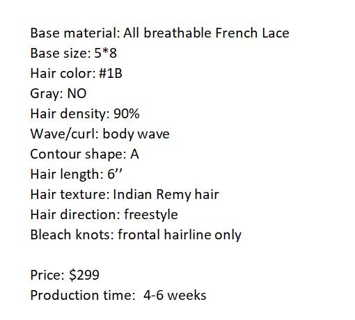 Custom Made Hair System