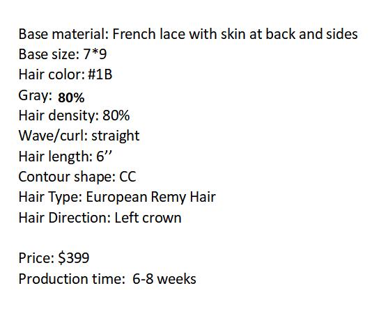 Custom Made Hair System