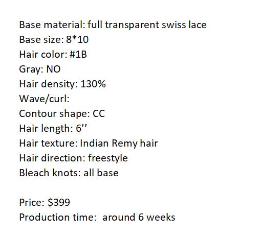 Custom Made Hair System