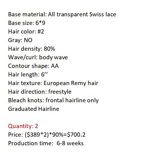 Custom Made Hair System
