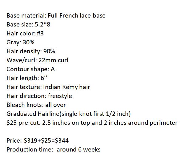 Custom Made Hair System