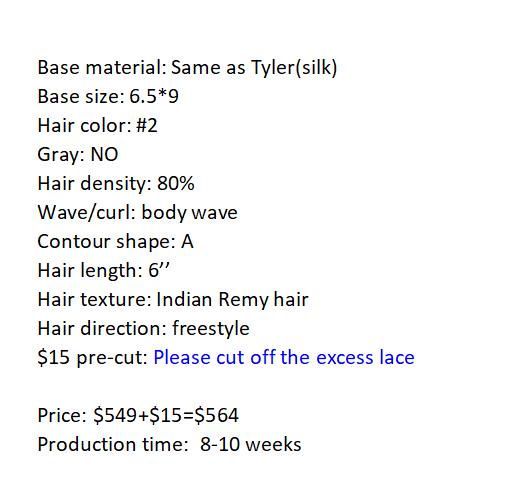 Custom Made Hair System