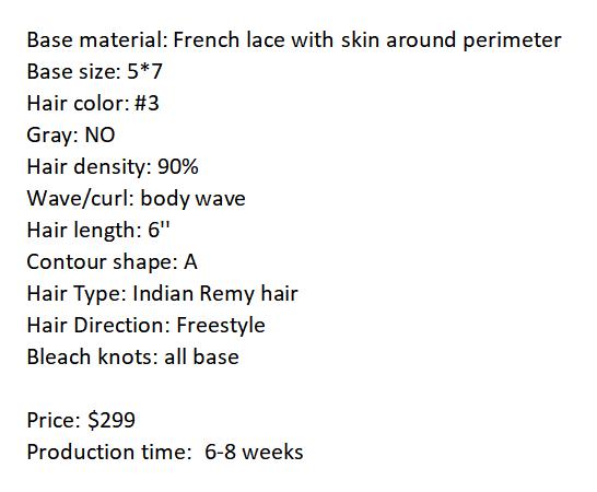 Custom Made Hair System