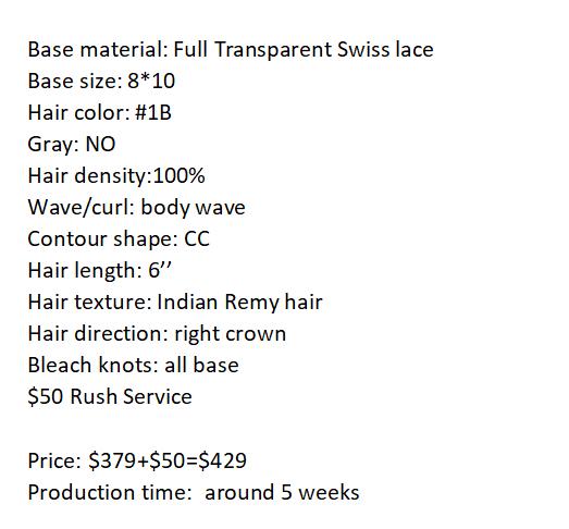 Custom Made Hair System