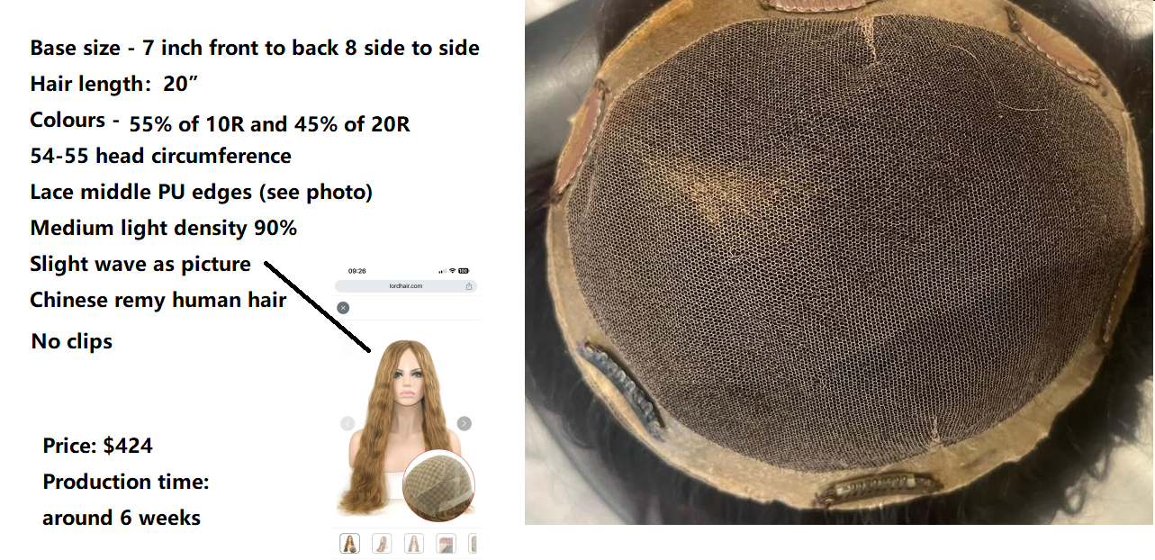 Wholesale Custom Made Hair System for Salon