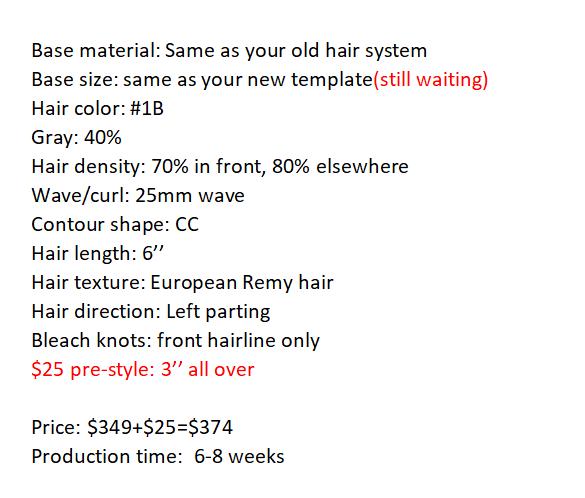 Custom Made Hair System