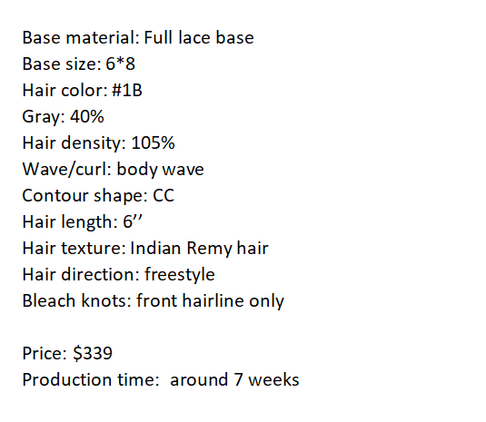 Custom Made Hair System