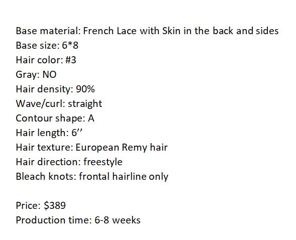 Custom Made Hair System