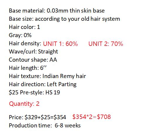 Custom Made Hair System