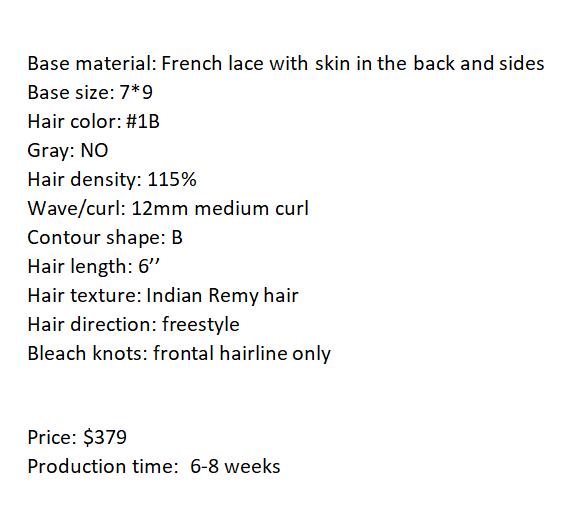 Custom Made Hair System