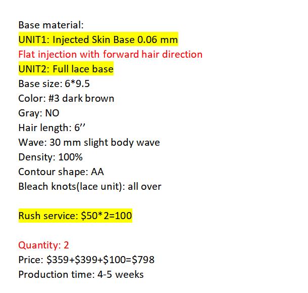 Custom Made Hair System