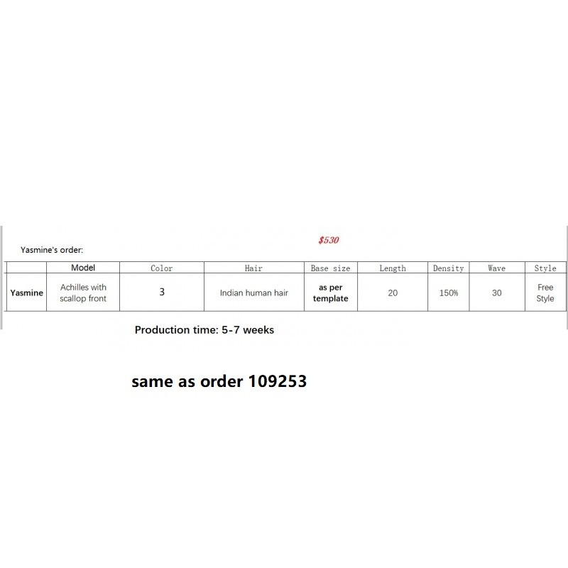 Wholesale Hair System for Salon - Yasmine