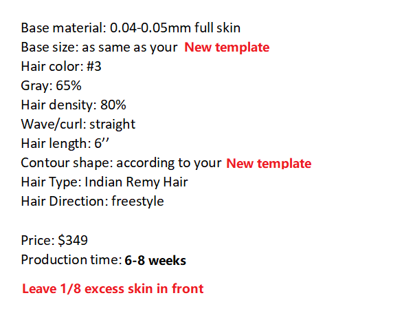 Custom Made Hair System