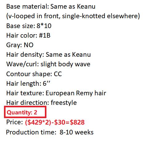 Custom Made Hair System