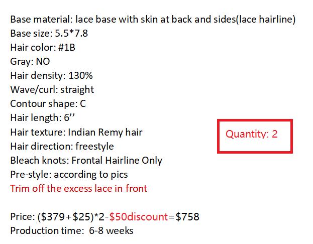 Custom Made Hair System