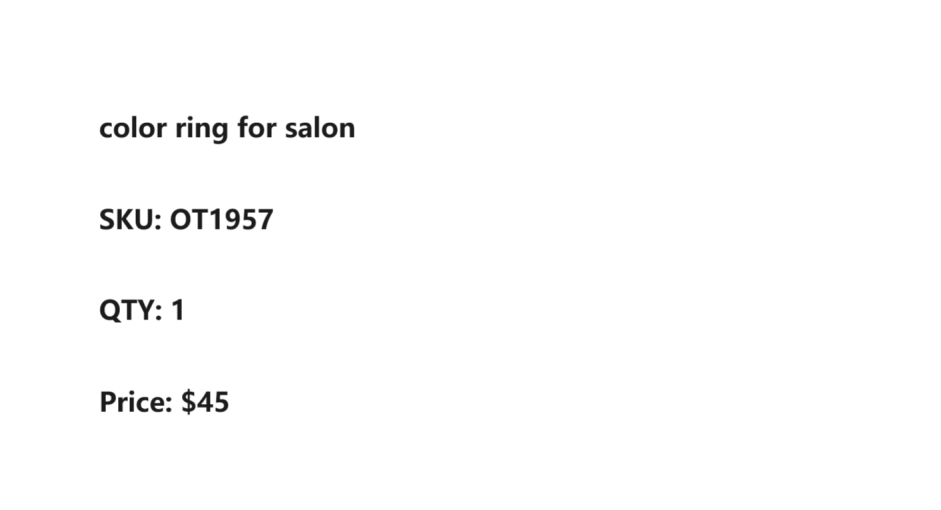 color ring for salon