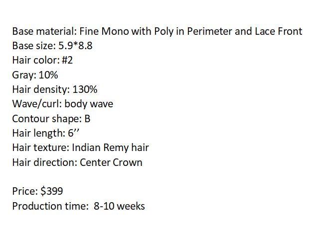 Custom Made Hair System