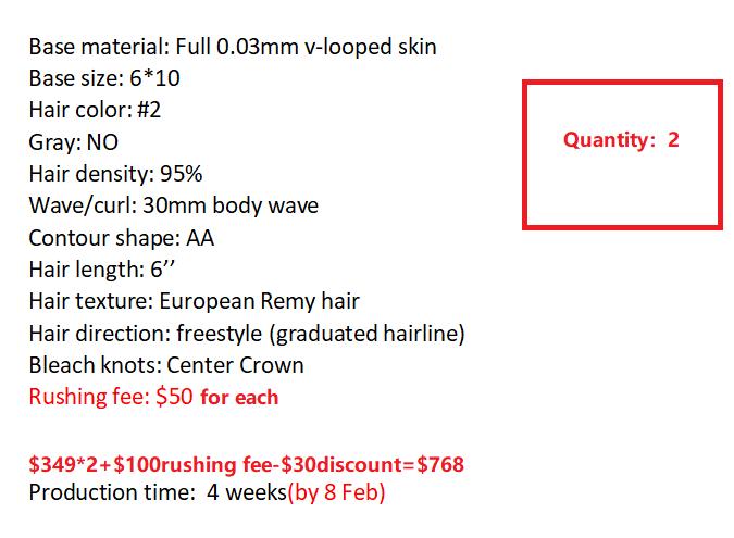 Custom Made Hair System