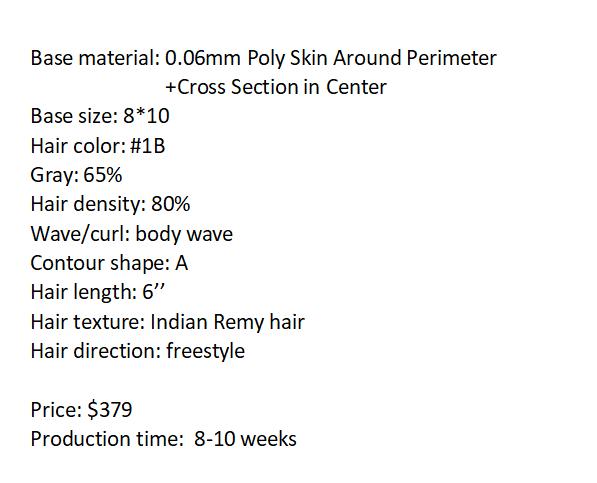 Custom Made Hair System