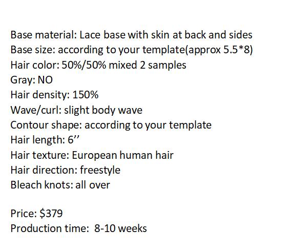 Custom Made Hair System