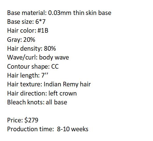 Custom Made Hair System