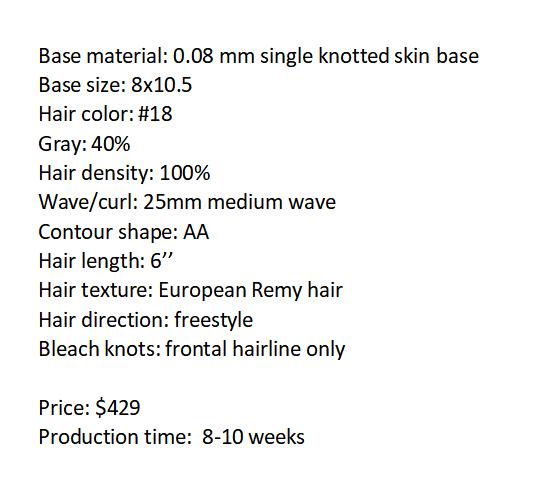 Custom Made Hair System