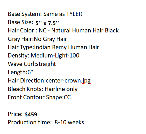 Custom Made Hair System