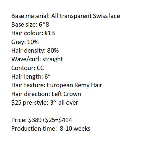 Custom Made Hair System