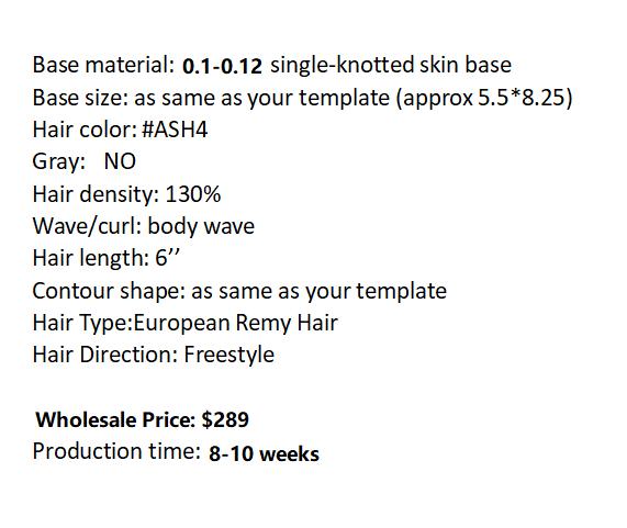Wholesale Custom Made Hair Systems for Salon