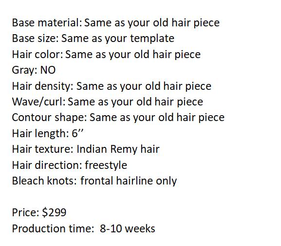 Custom Made Hair System