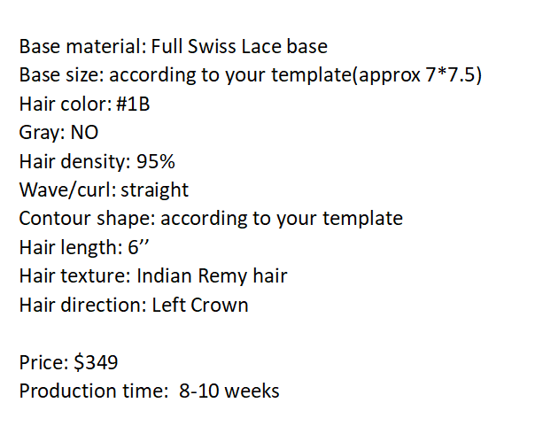 Custom Made Hair System