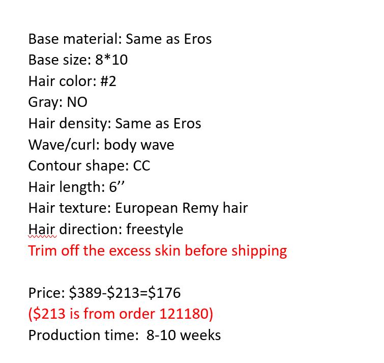 Custom Made Hair System