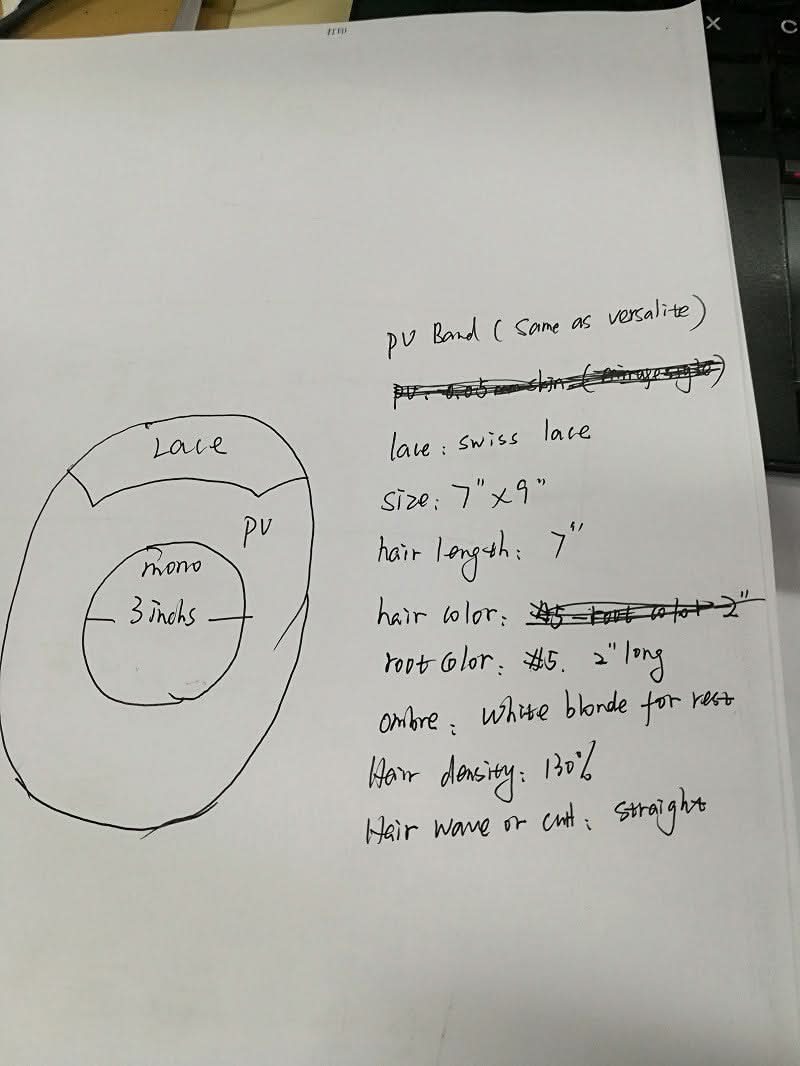 Men's Hair System Salon Ordering Tools Kit