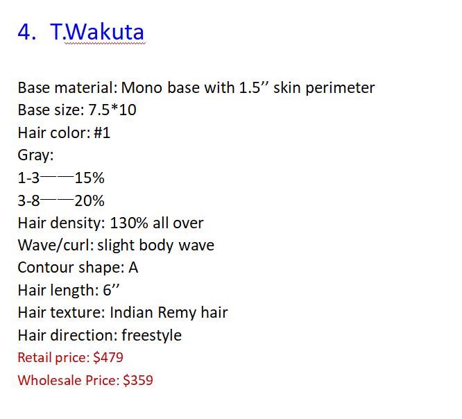 Custom Made Hair System(wholesale)