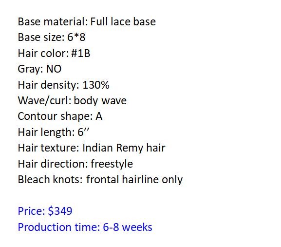 Custom Made Hair System