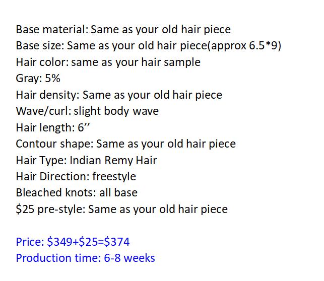 Custom Made Hair System