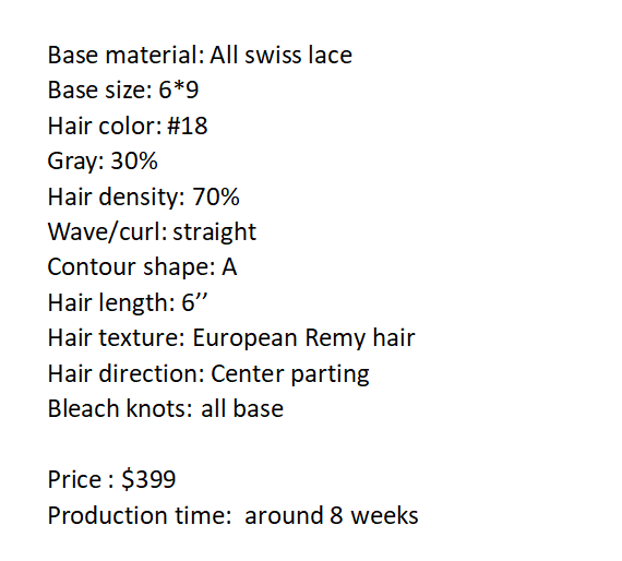 Custom Made Hair System