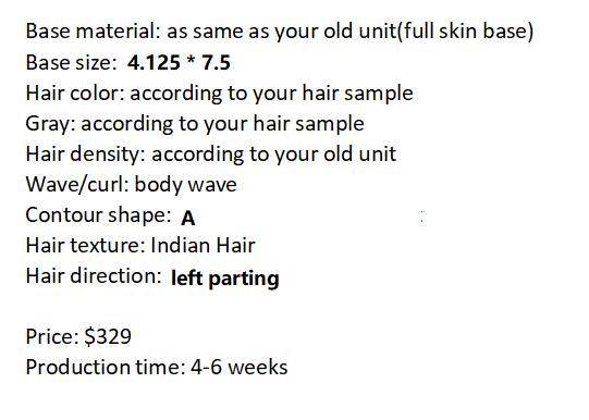 Custom Made Hair System