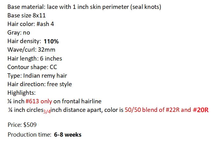 Custom Made Hair System