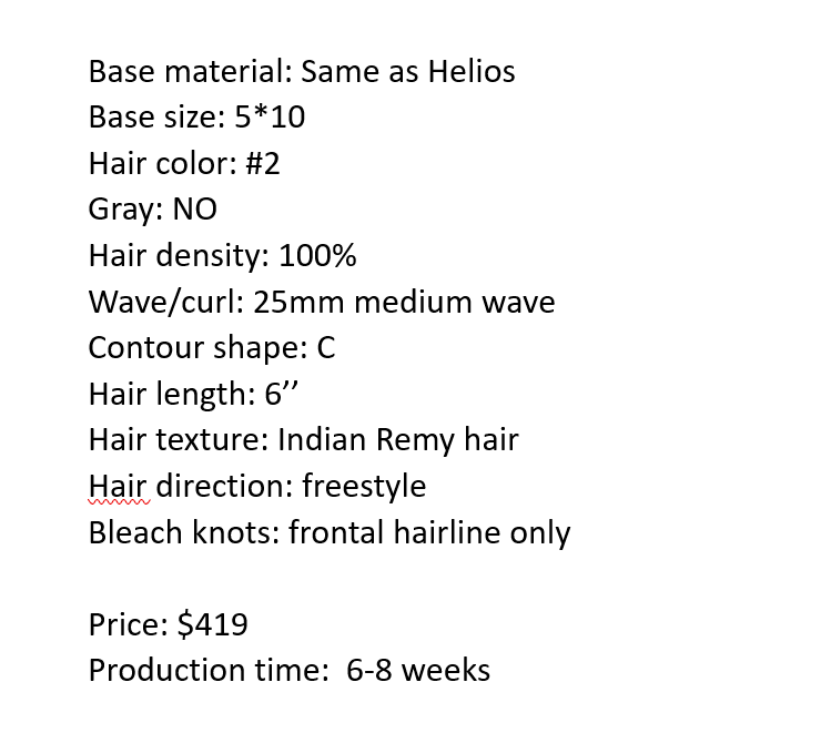 Custom Made Hair System