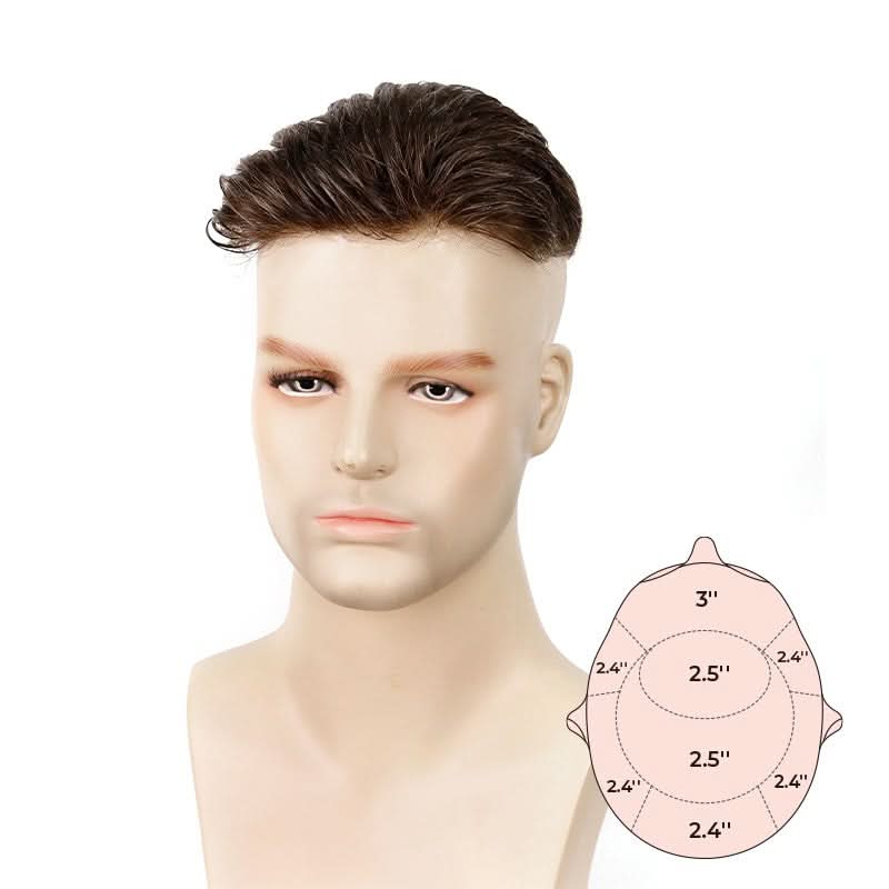 Undercut Hairstyle with LaVivid Louis 0.04-0.06mm C-through Bio Skin Hair System