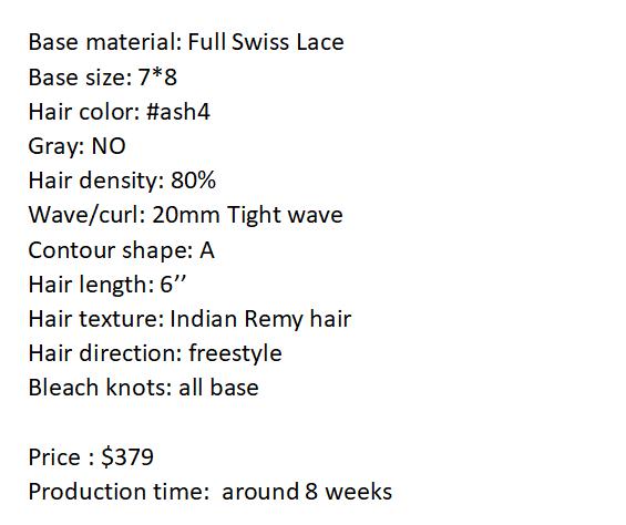 Custom Made Hair System